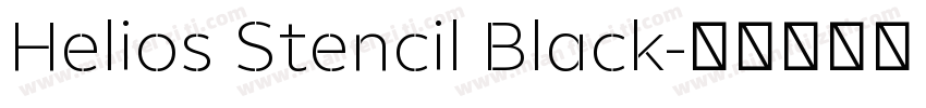 Helios Stencil Black字体转换